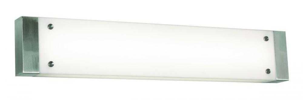 Avanti - Vanity Light Fixture - 51.5'' - Satin Nickel - White Acrylic Shade