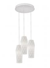 AFX Lighting, Inc. CNDP05MBWHRND3 - Candice 3 Light Round Pendant