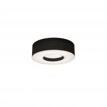 AFX Lighting, Inc. MCF1214MB-BK - Montclair 12'' Med Base Flush Mount - BK w/ BK