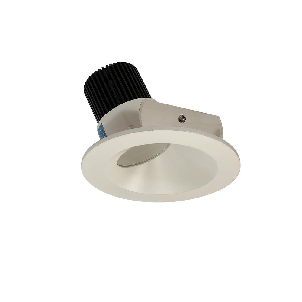 4" Iolite LED Round Wall Wash, 1000lm / 14W, 2700K, White Reflector / White Flange