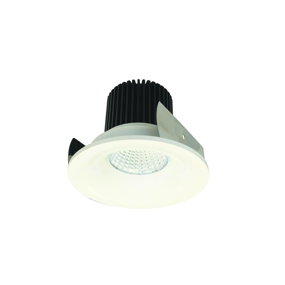 2" Iolite LED Round Bullnose, 1000lm / 14W, 3500K, White Finish