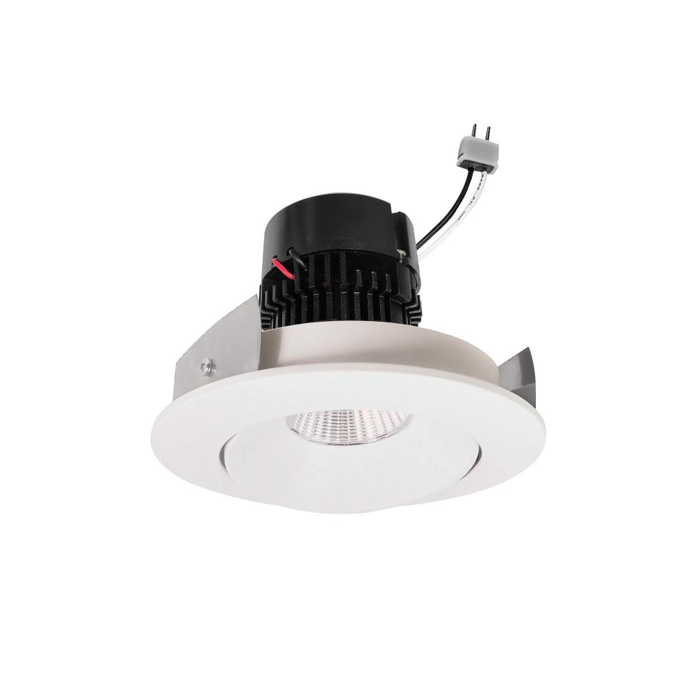 4" Pearl Low Voltage LED Round Adjustable Cone Retrofit, 1200lm / 11W, 3500K, White Reflector /