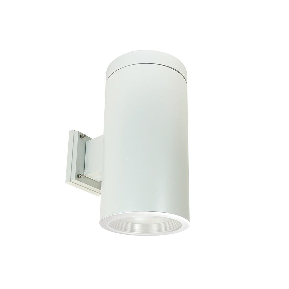 6" Cylinder, White, Wall Mount, Incandescent, Baf., White