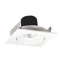 Nora NIO-4SC35XMPW/10 - 4" Iolite LED Square Adjustable Cone Reflector, 1000lm / 14W, 3500K, Matte Powder White