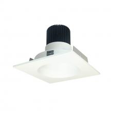 Nora NIO-4SNDC35XMPW/10 - 4" Iolite LED Square Reflector with Round Aperture, 1000lm / 14W, 3500K, Matte Powder White