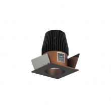 Nora NIO-1SNGCDXBZ - 1" Iolite LED NTF Square Reflector with Round Aperture, 600lm, Comfort Dim, Bronze Reflector /