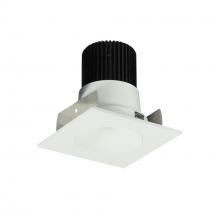 Nora NIOB-2SNDC35XMPW/10 - 2" Iolite LED Square Reflector with Round Aperture, 1000lm / 14W, 3500K, Matte Powder White