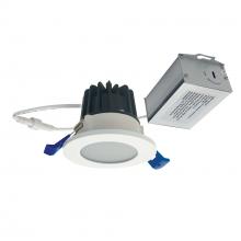 Nora NM2-2RDCS4027MPW - 2" M2 Round LED Lensed Downlight, 400lm / 6W, 2700K, 120V, Matte Powder White