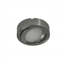 Nora NMP2-A27BN - 24V Josh Adjustable LED Puck Light, 300lm / 2700K, Brushed Nickel Finish