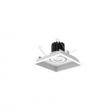 Nora NMRT3-1RL130FWW - One-Head Flanged LED Multiple Lighting Trim, 900lm per Head w/ Flood Optic, 3000K, Regressed White