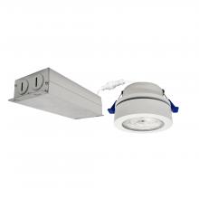 Nora NMW-430MPW - 4" M-Wave Can-less Adjustable LED Downlight, 3000K, Matte Powder White finish