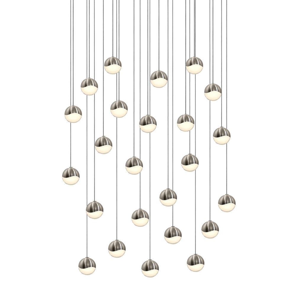 24-Light Round Small LED Pendant