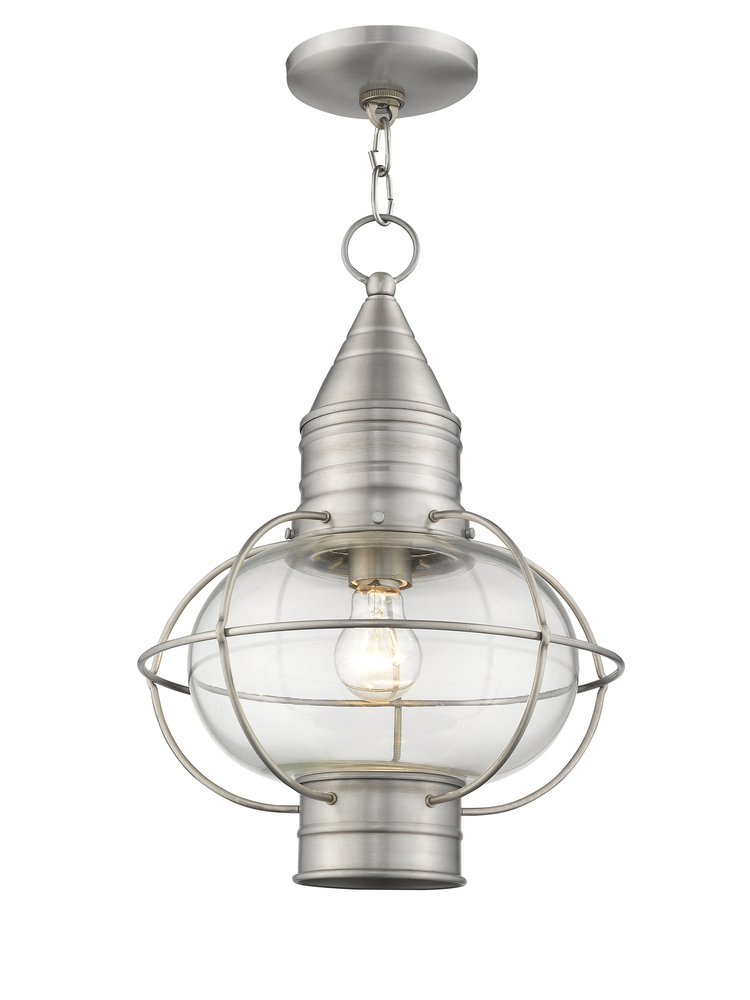 1 Light BN Outdoor Chain Lantern