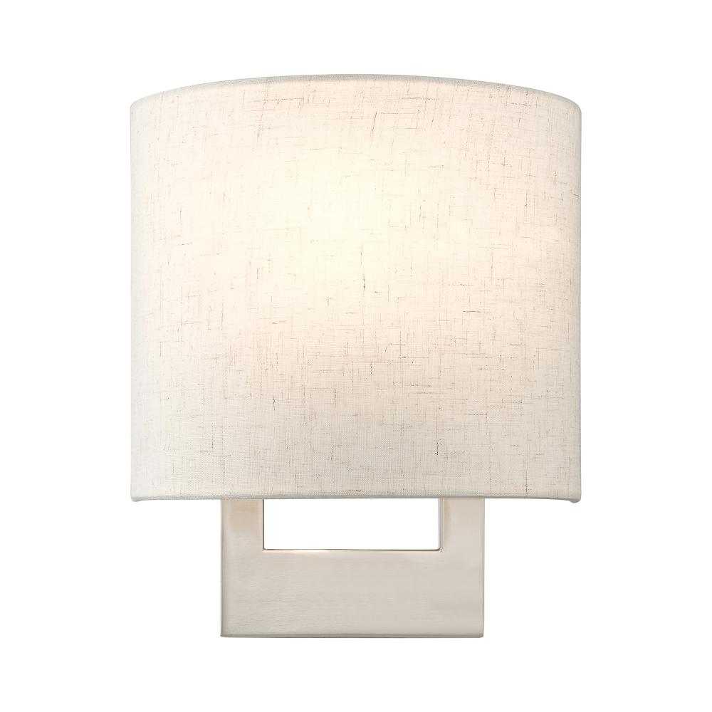 1 Light Brushed Nickel Petite ADA Sconce