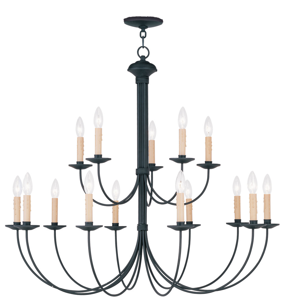 15 Light Black Chandelier