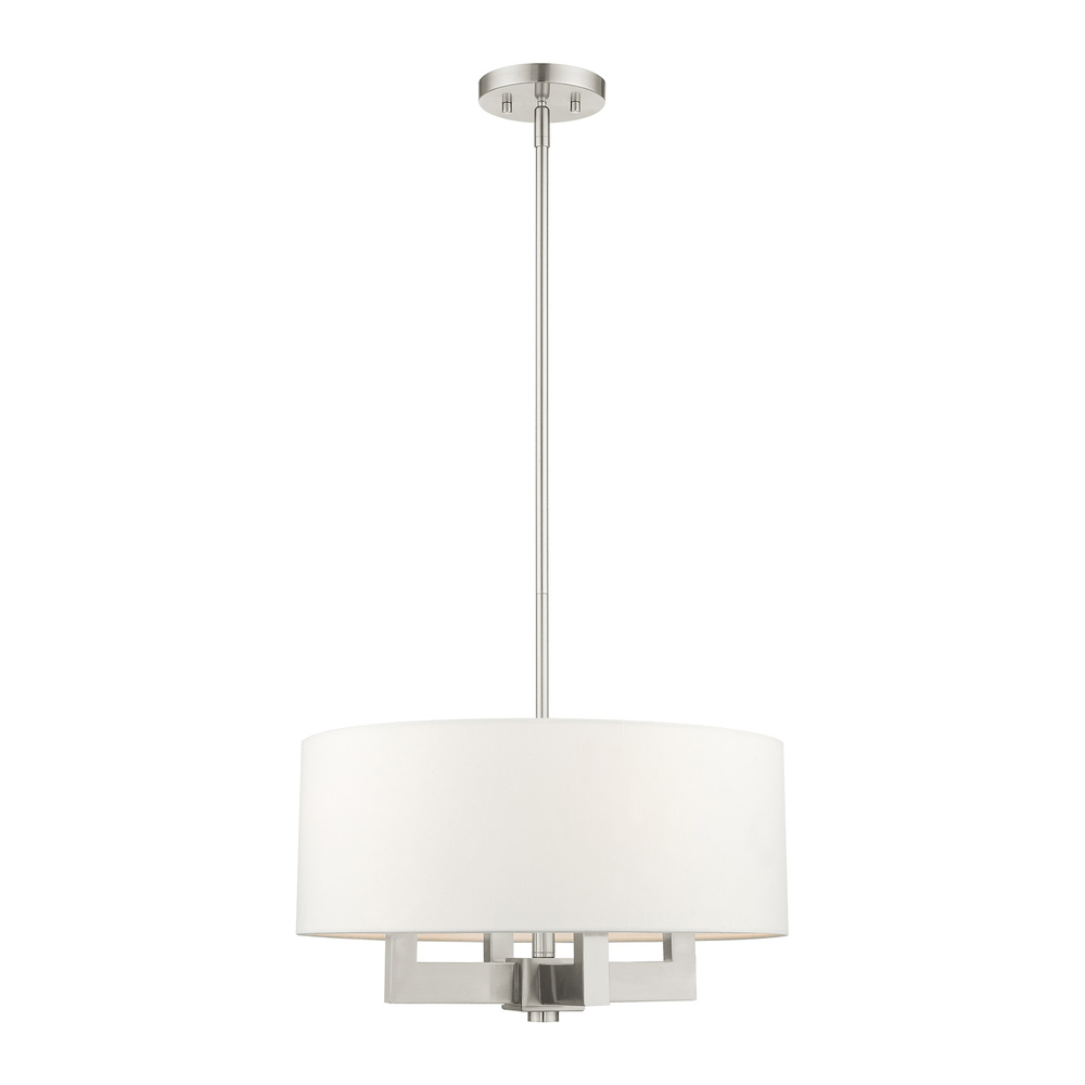 4 Lt Brushed Nickel Chandelier