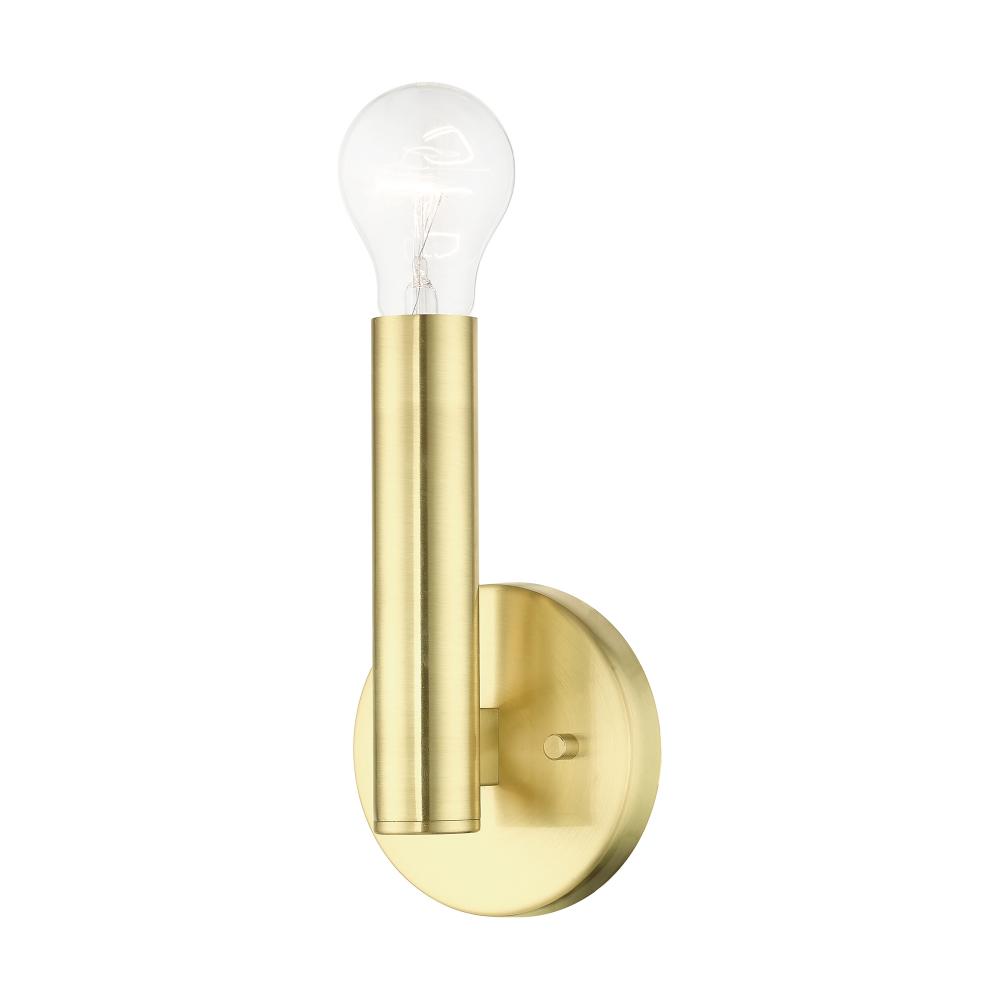 1 Light Satin Brass ADA Sconce