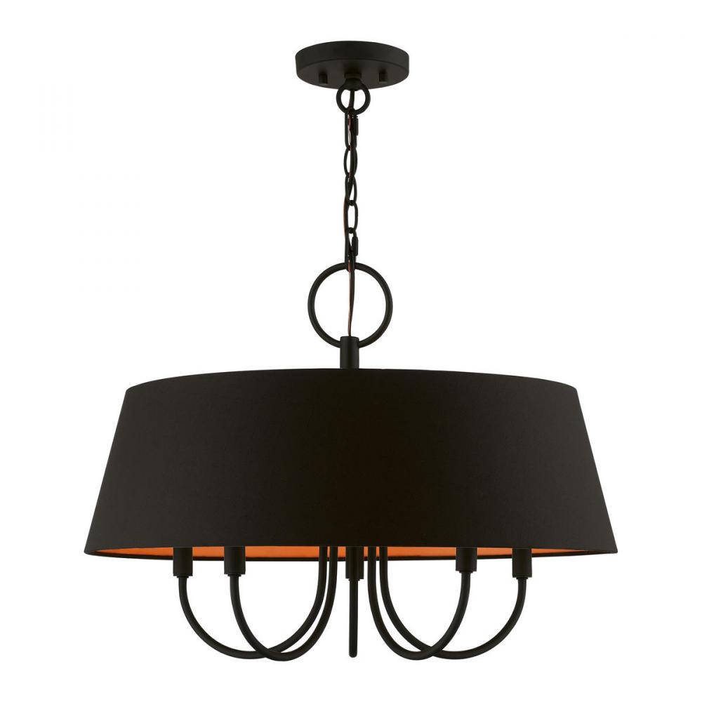 5 Light Black Pendant Chandelier