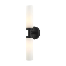 Livex Lighting 10104-04 - 2 Lt Black ADA Vanity Sconce