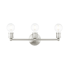 Livex Lighting 16713-91 - 3 Lt Brushed Nickel Bath Vanity