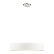 Livex Lighting 46924-91 - 4 Lt Brushed Nickel Chandelier