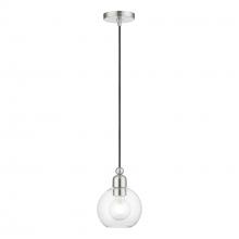 Livex Lighting 48971-91 - 1 Light Brushed Nickel Sphere Mini Pendant