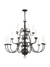 Livex Lighting 5019-07 - 20 Light Bronze Chandelier