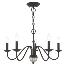 Livex Lighting 52165-04 - 5 Lt Black Chandelier