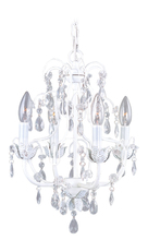 Livex Lighting 8193-60 - 4 Light Antique White Chandelier