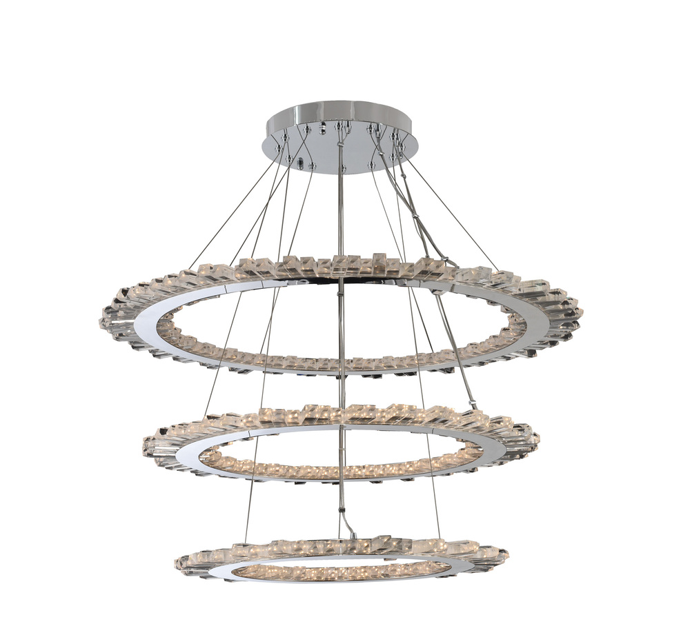 Quasar (28+34+42) Inch 3 Tier Pendant