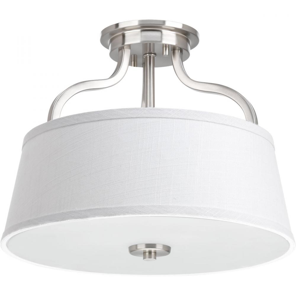 Arden Collection Two-Light 14" Semi-Flush Convertible