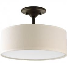 Progress P3939-20 - Inspire Collection Two-Light 13" CFL Semi-Flush Mount