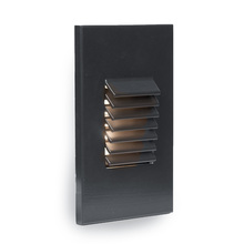 WAC US WL-LED220F-C-BK - LED Vertical Louvered Step and Wall Light