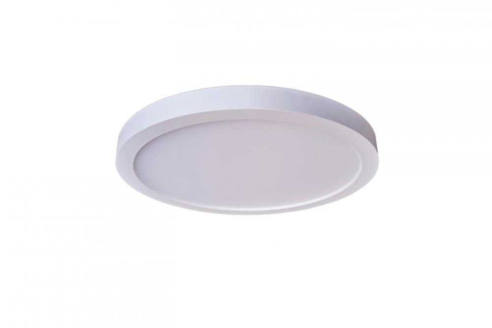 9" Slim Line LED Flushmount in White