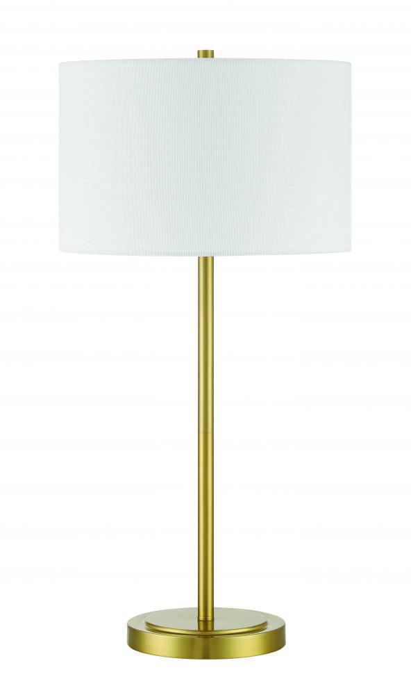 Jones 1 Light Table Lamp in Satin Brass