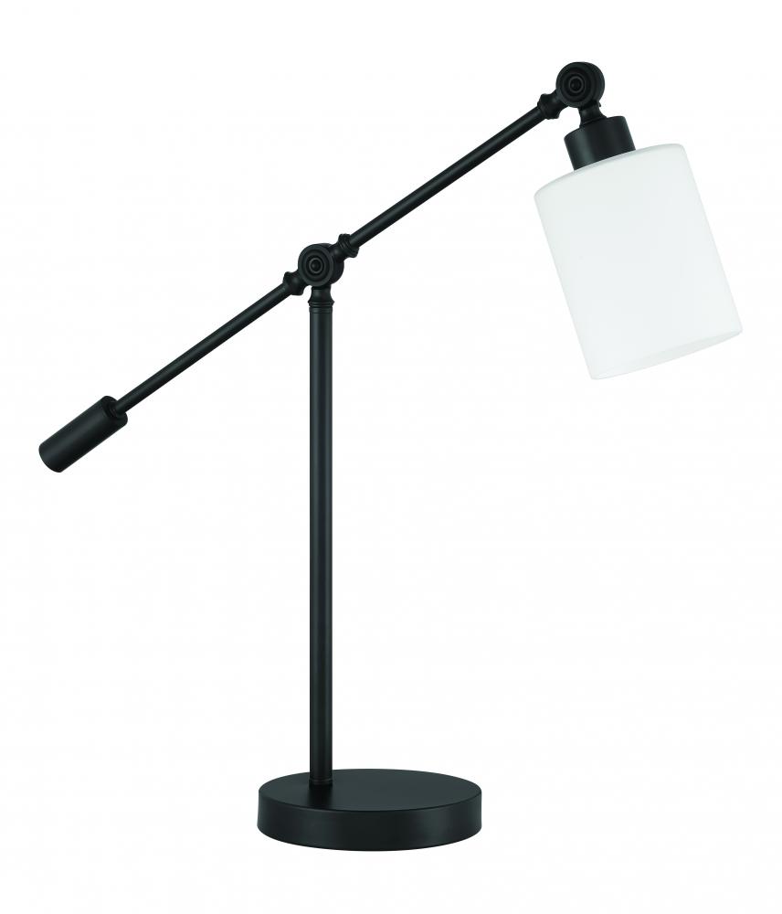 Indiana 1 Light Table Lamp in Flat Black