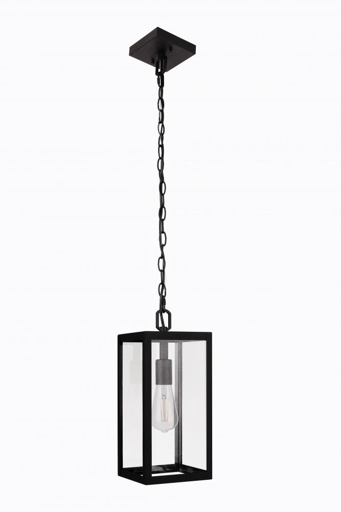 Harris 1 Light Outdoor Pendant  in Textured Black