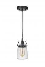 Craftmade 53591-FB - Trystan 1 Light Mini Pendant in Flat Black