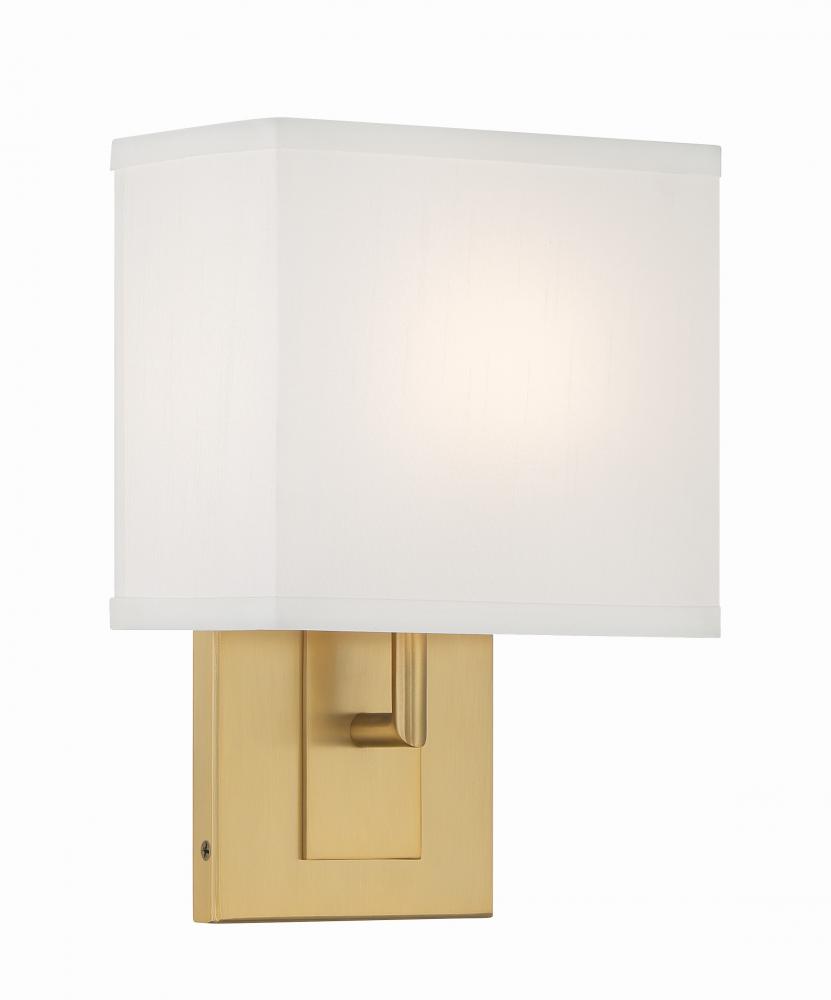 Brent 1 Light Vibrant Gold Sconce