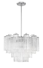 Crystorama ADD-306-CH-CL - Addis 6 Light Polished Chrome Chandelier