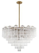  ADD-316-AG-CL - Addis 16 Light Aged Brass Chandelier