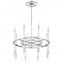 Crystorama ARS-B4016-PN - Aries 16 Light Polished Nickel Chandelier