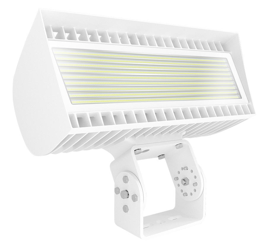 FLOODLIGHTS 63023-71580 LUMENS FLEXFLOOD-L FIELD ADJUSTABLE 445-534W TRUNNION 5000K/4000K 480V WHI