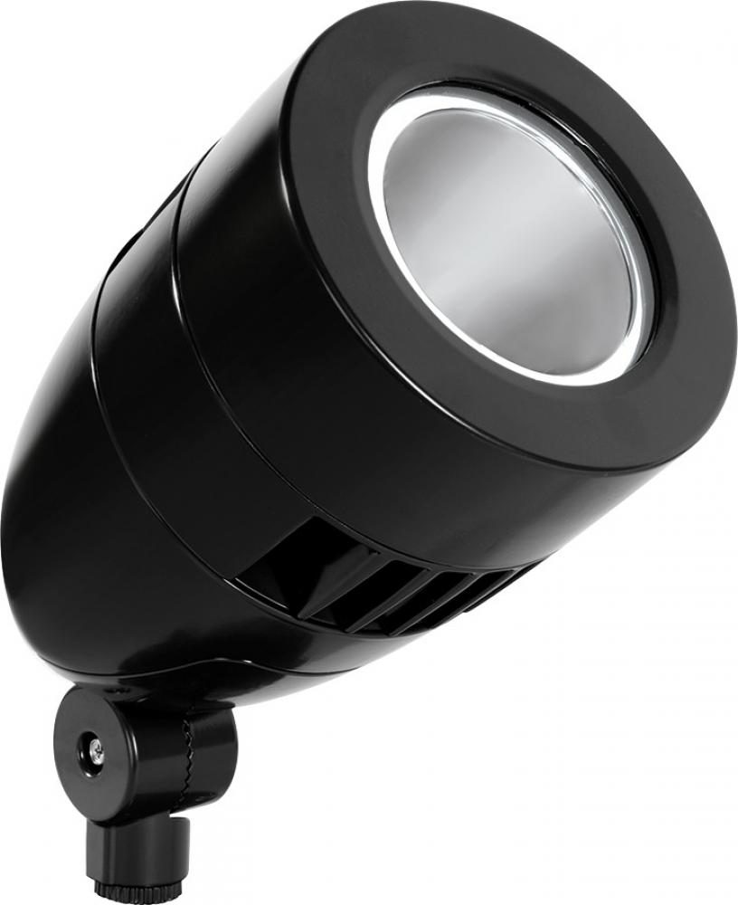 LFLOOD SPOT 13W DC WARM LED 12V 24V WITH HOOD & LENS BLACK