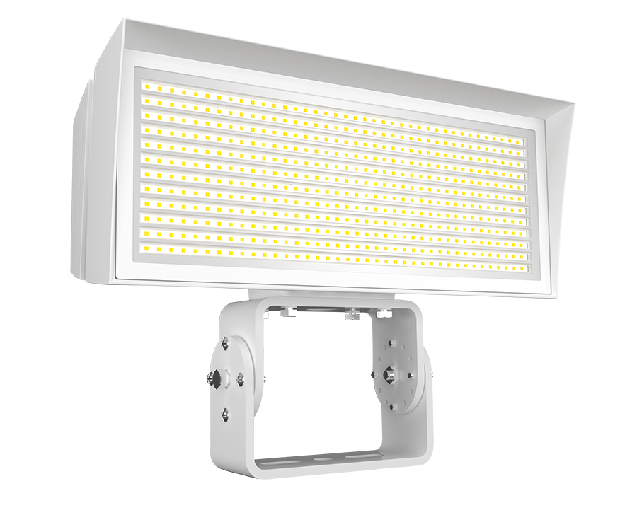 FLOODLIGHTS 15978/25291/36371 LUMENS FFLED LARGE 3000K 480V TRUNNION MOUNT WHITE 7-PIN RECEPTACLE