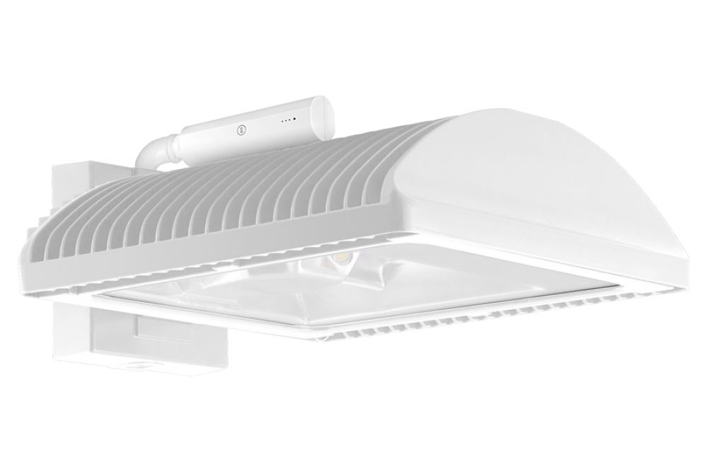 WALL PACKS 15222 LUMENS WPLED 125W 4000K FLAT WALL MOUNT 0-10V DIMMING TYPE II LIGHTCLOUD CONTROLL