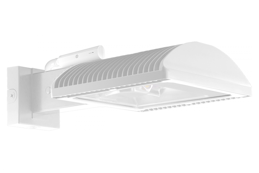 WALL PACKS 7127 LUMENS WPLED TYPE IV 50W 3000K 0-10V DIMMING LIGHTCLOUD CONTROLLER WHITE