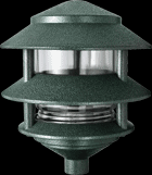 LANDSCAPE 1220 LUMENS LAWN LIGHT 3 TIER INCANDESCENT DSCENT 75W MAX VERDE GREEN