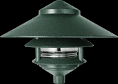 LANDSCAPE 1220 LUMENS LAWN LIGHT 3 TIER 10 INCHES TOP 75W MAX VERDE GREEN