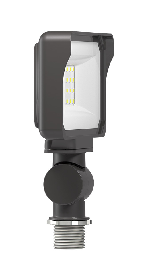 Floodlights, 1894 lumens, X34, 15W, knuckle mount, 80CRI 5000K, bronze, 277V